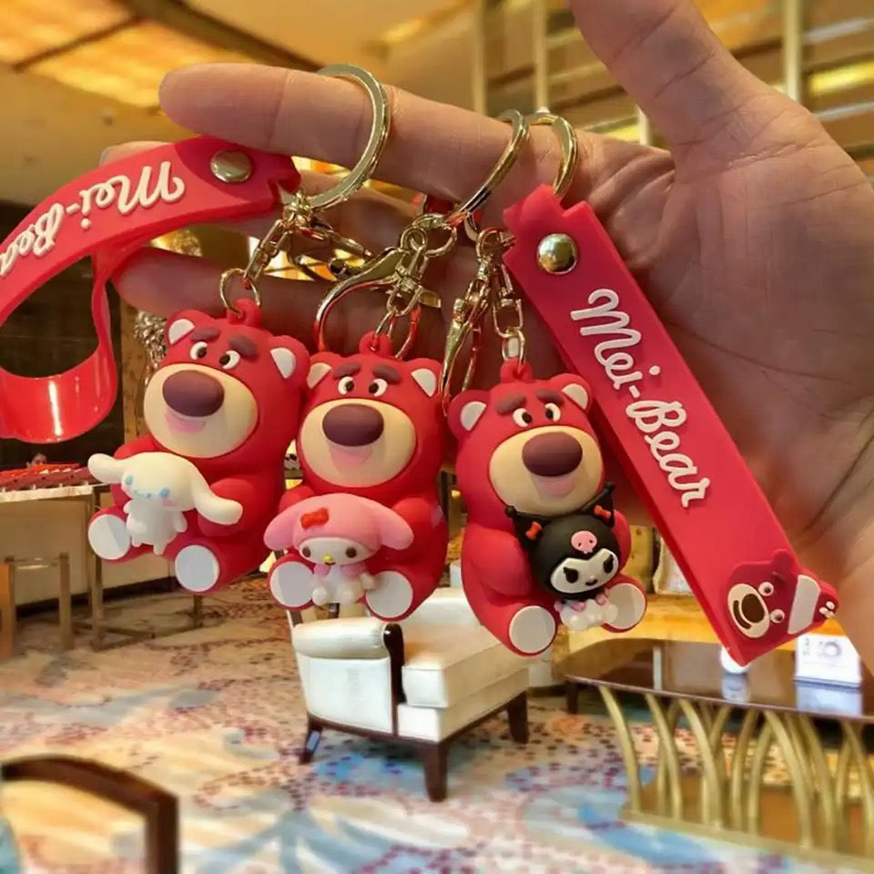 Gadgetshor Cute 3D Key Chain Lotso Series