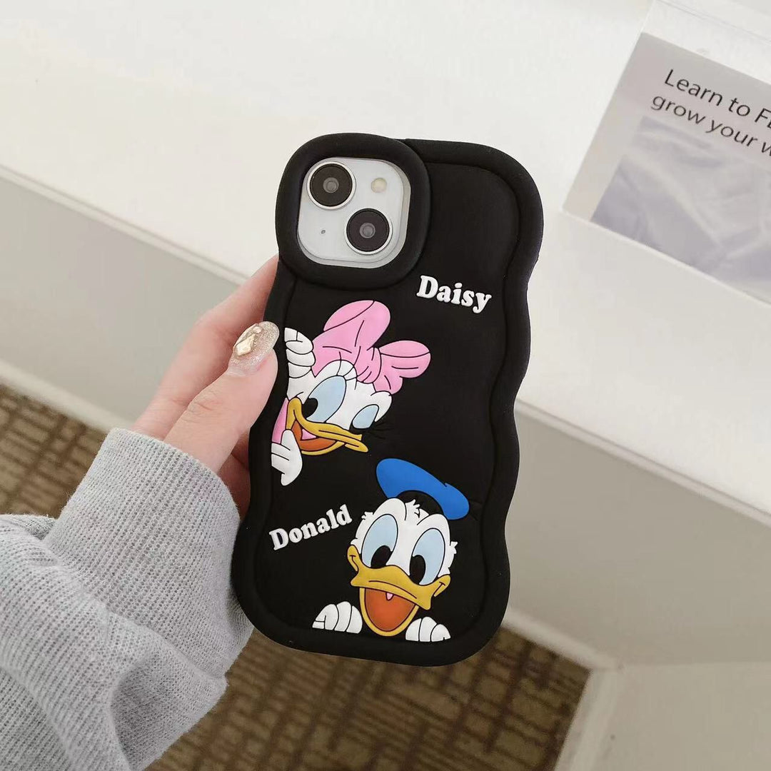 Gadgetshor 3D Silicone Daisy & Donald Cases for iPhone
