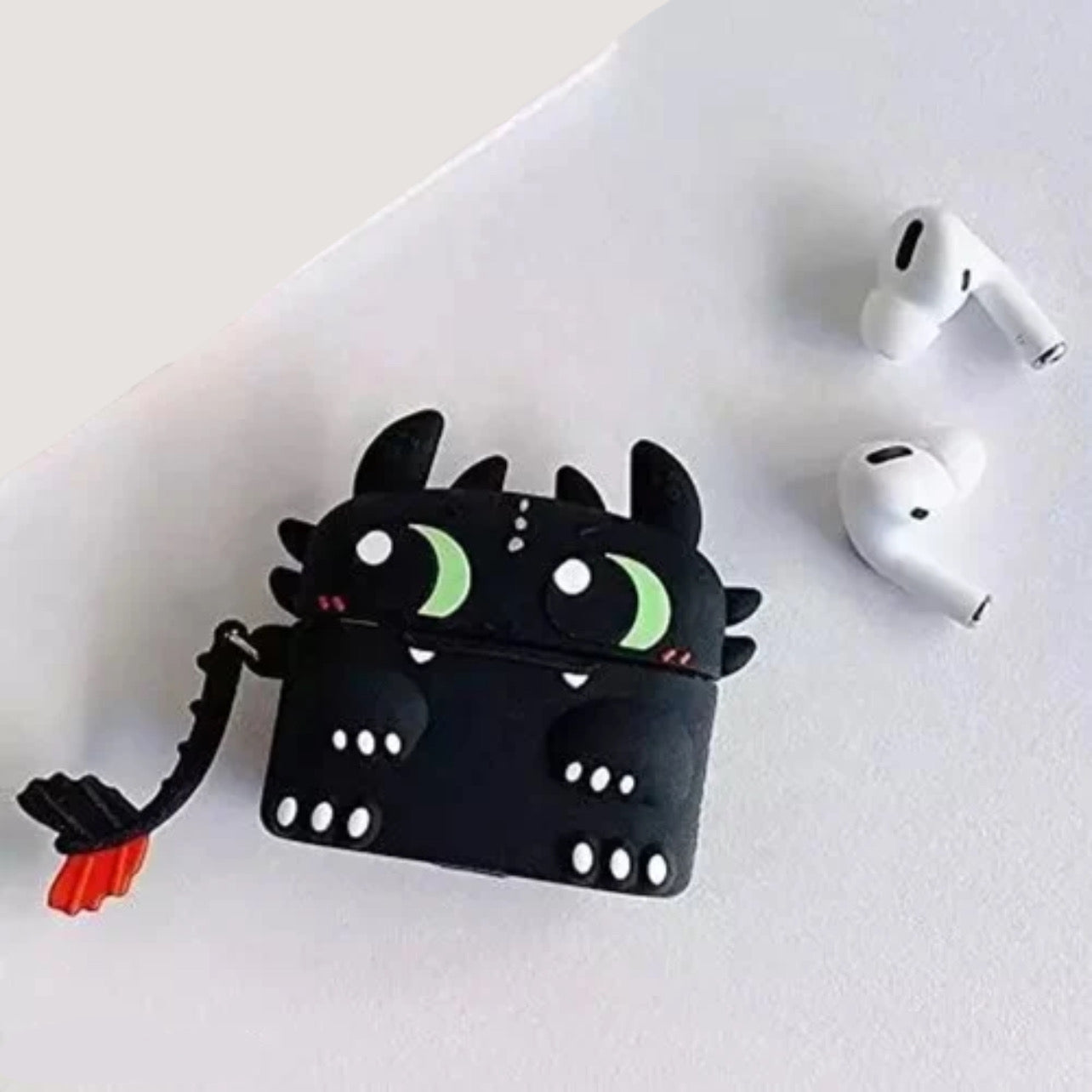 Gadgetshor 3D Silicone Airpods Case Toothless Dragon Series