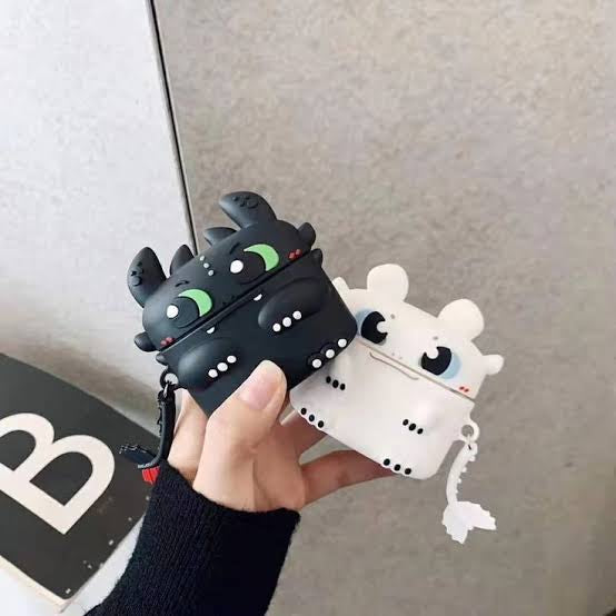 Gadgetshor 3D Silicone Airpods Case Toothless Dragon Series
