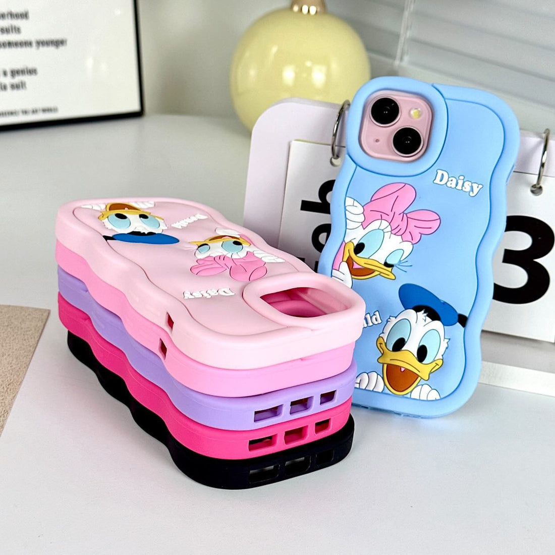 Gadgetshor 3D Silicone Daisy & Donald Cases for iPhone
