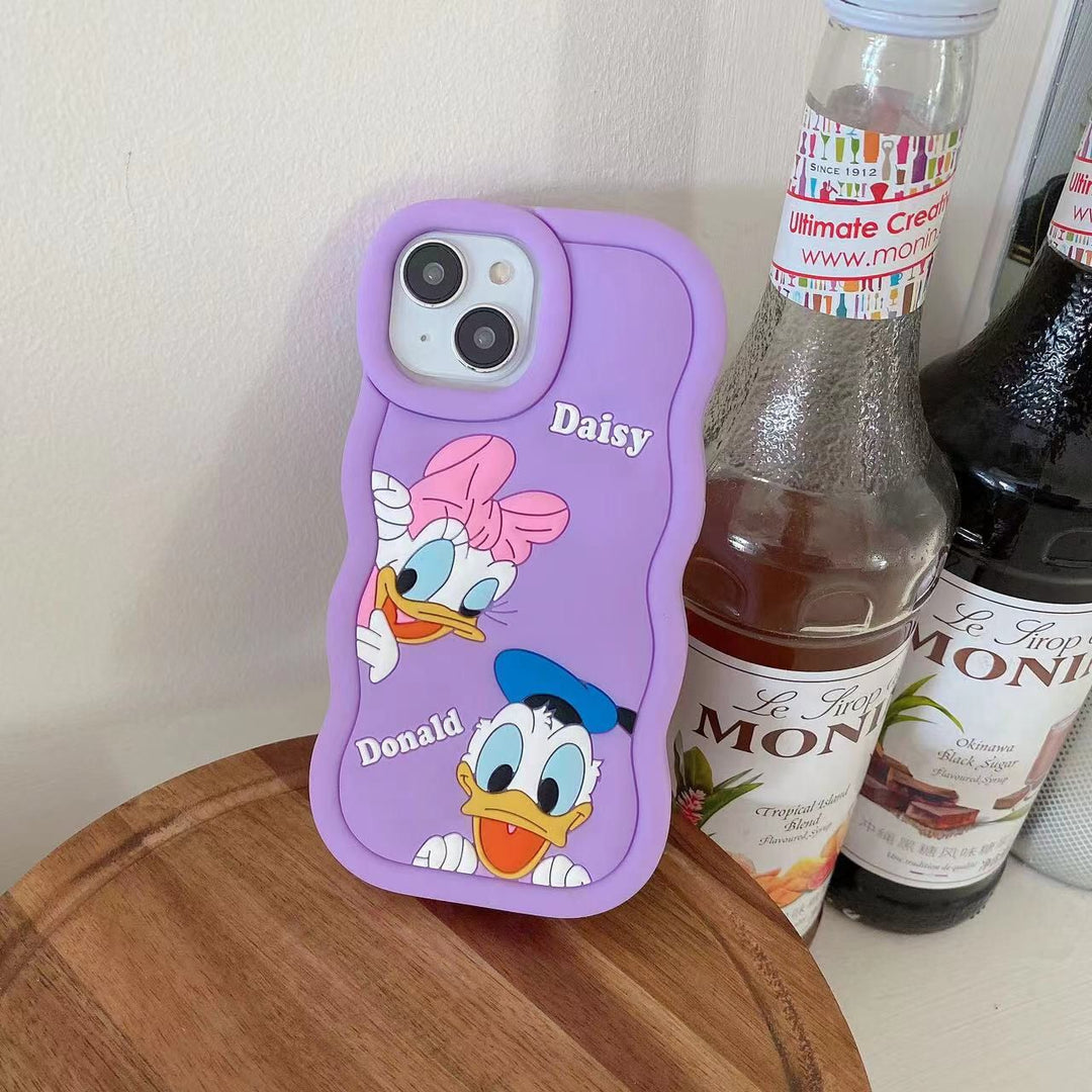 Gadgetshor 3D Silicone Daisy & Donald Cases for iPhone