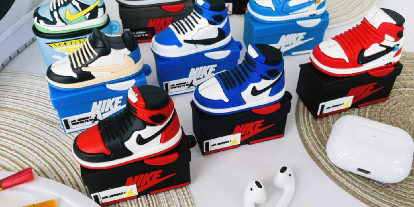 Gadgetshor 3D Silicone Airpods Jordan Shoe Box Case Series for AirPods Pro 1st & 2nd Generation