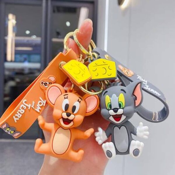 Gadgetshor Cute 3D Key Chain Tom & Jerry