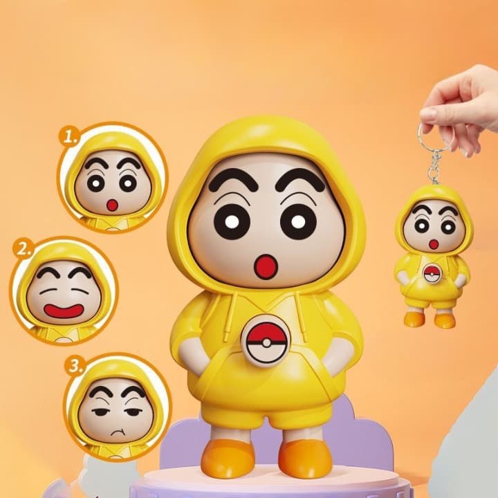 Gadgetshor⢠Triple Face Magic Keychain đ | 3 Looks in One Flip! | Trendy, Fun & Collectible