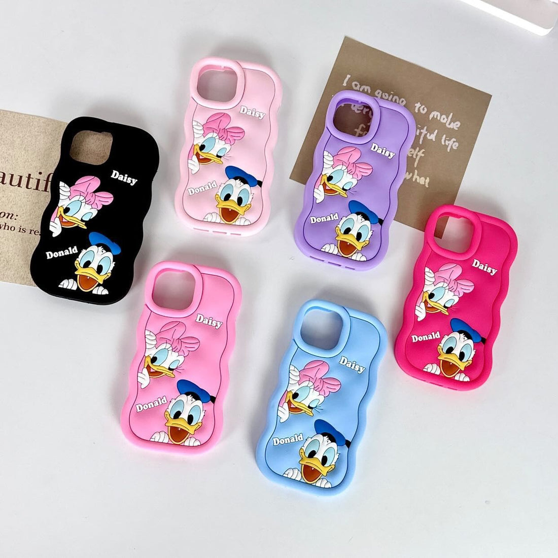 Gadgetshor 3D Silicone Daisy & Donald Cases for iPhone