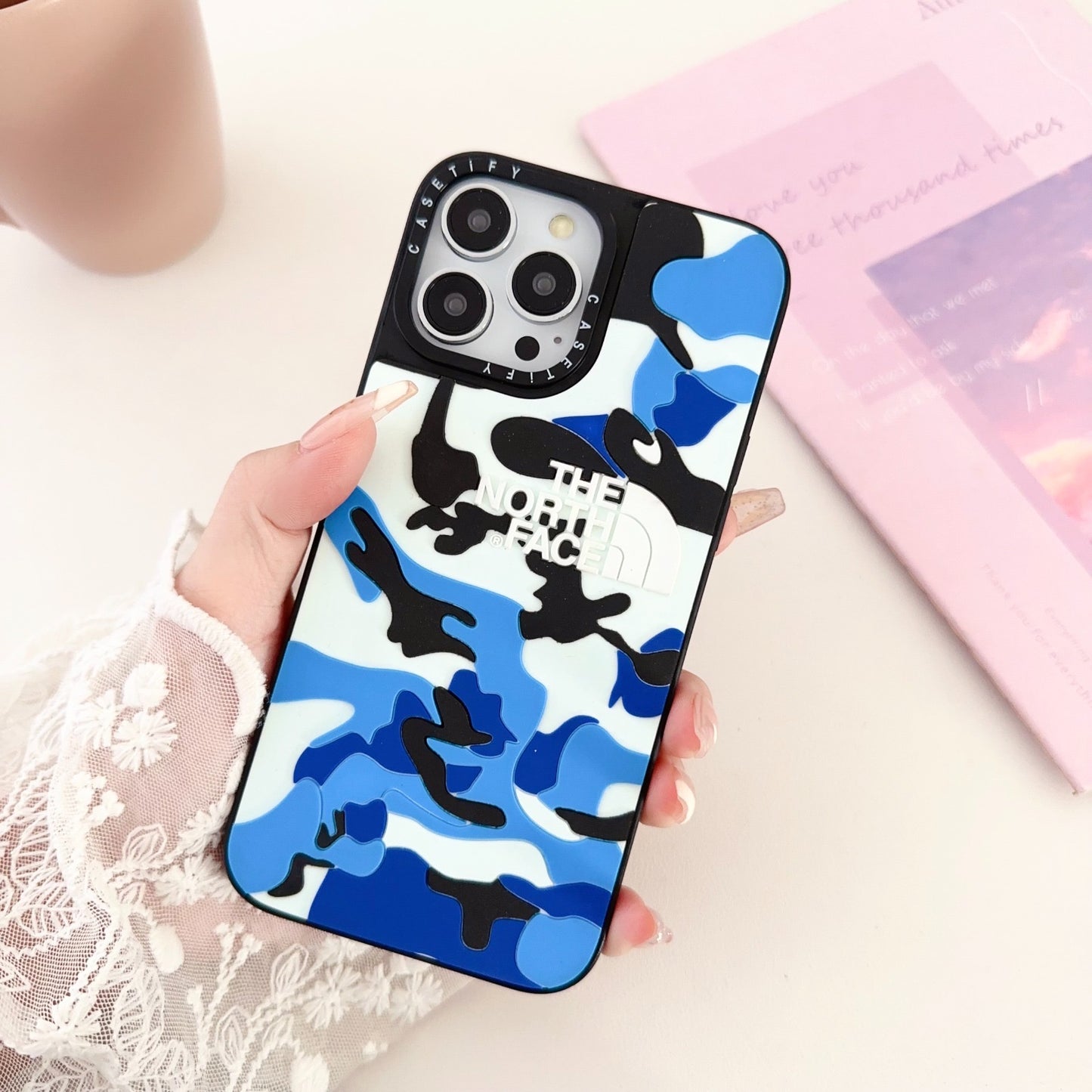 Gadgetshor 3D Silicone the North Face Series Back Case for iPhone