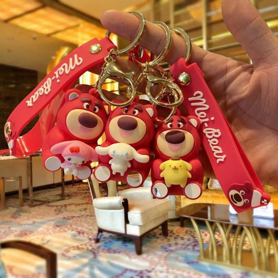 Gadgetshor Cute 3D Key Chain Lotso Series