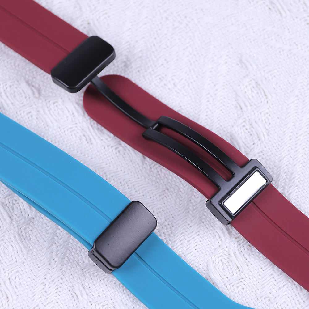 Gadgetshor Silicone Magnetic Strap Compatible with Apple Watch All Series (Watch Not Included)