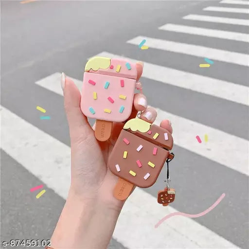 Gadgetshor 3D Silicone Airpods Case Ice-cream Series