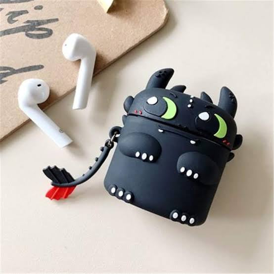 Gadgetshor 3D Silicone Airpods Case Toothless Dragon Series