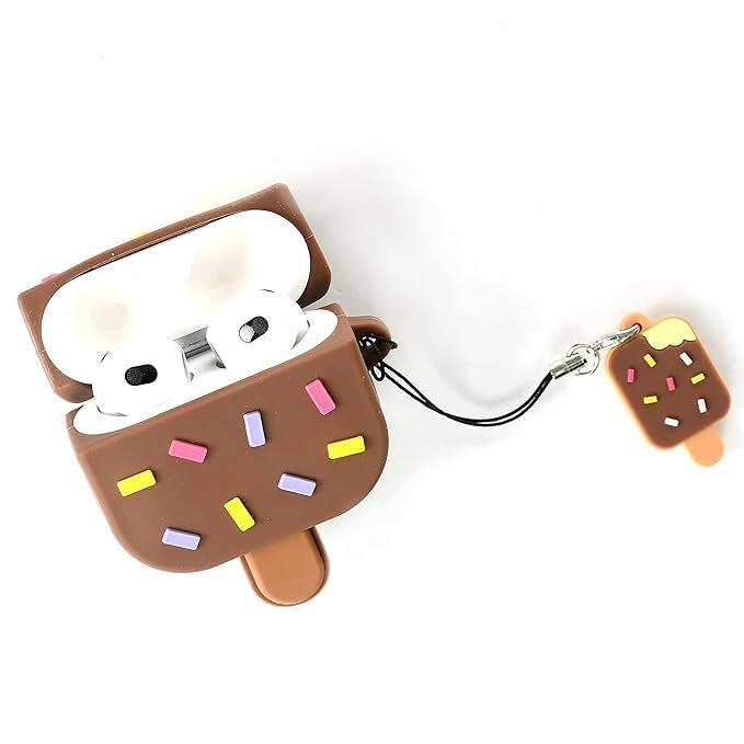Gadgetshor 3D Silicone Airpods Case Ice-cream Series