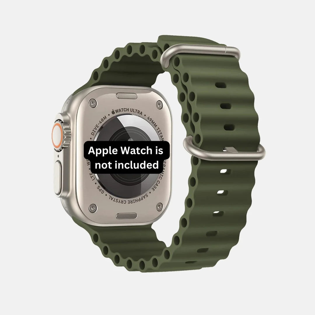 Gadgetshor Silicone Ocean Band Compatible with Apple Watch All Series (Watch Not Included)