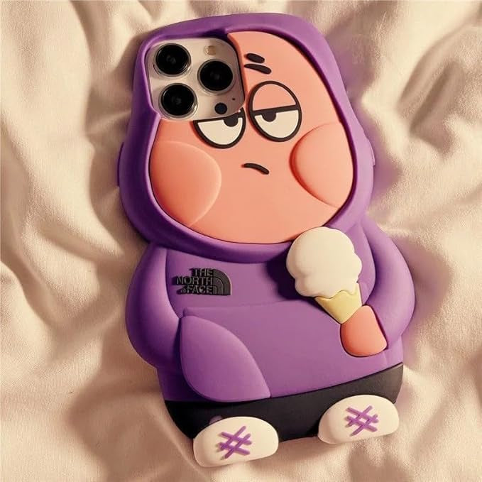 Gadgetshor 3D Silicone Patrik & Sponge-bob Cases for iPhone