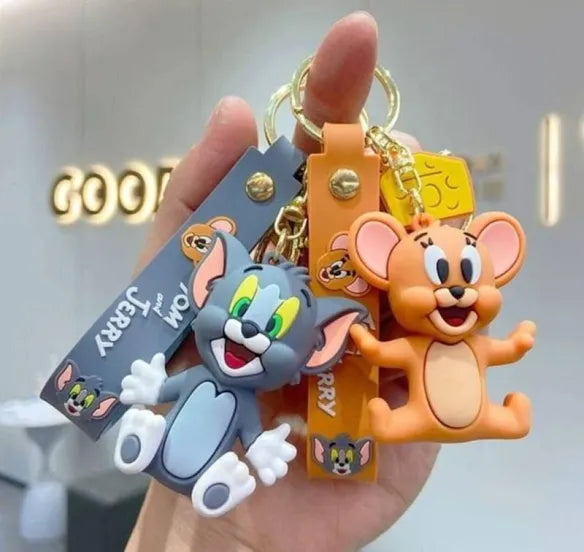 Gadgetshor Cute 3D Key Chain Tom & Jerry