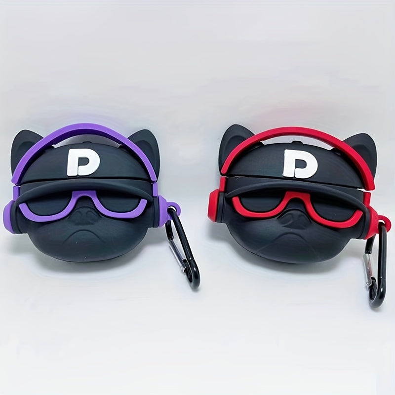 Gadgetshor 3D Silicone Airpods Case Hip-Hop Bulldog Series