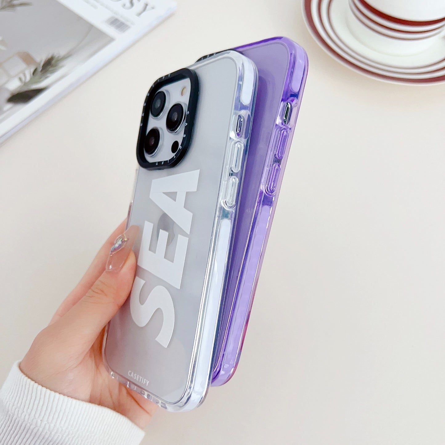Gadgetshor Silicone Sea Back Case For iPhone