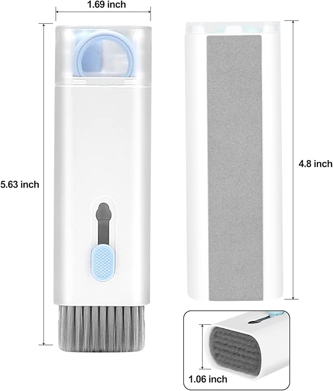 Gadgetshor 7-in-1 Multifunctional Electronic Cleaner Kit | Keyboard Cleaner Brush, Earbuds Cleaning Pen, Laptop & Phone Screen Cleaner, Key Puller, and Spray Bottle | Complete Cleaning Set for Electronics