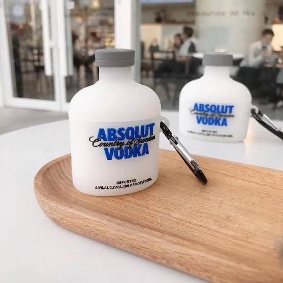 Gadgetshor 3D Silicone Airpods Case Vodka Bottle Series
