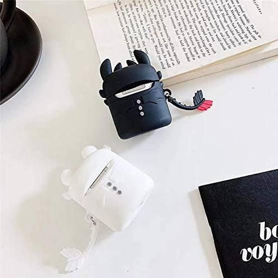 Gadgetshor 3D Silicone Airpods Case Toothless Dragon Series