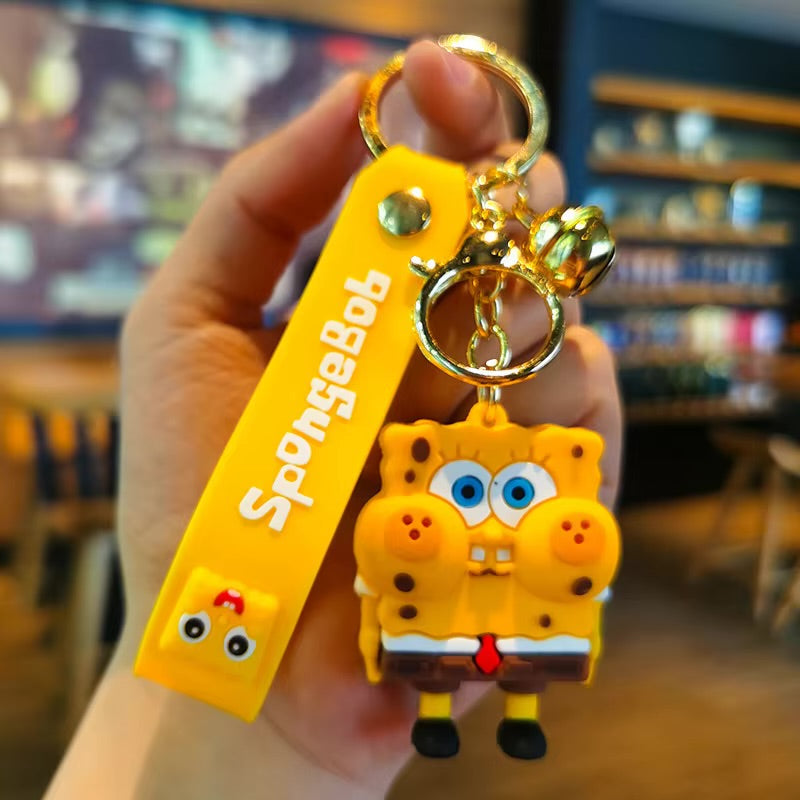 Gadgetshor Cute 3D Key Chain Sponge Bob