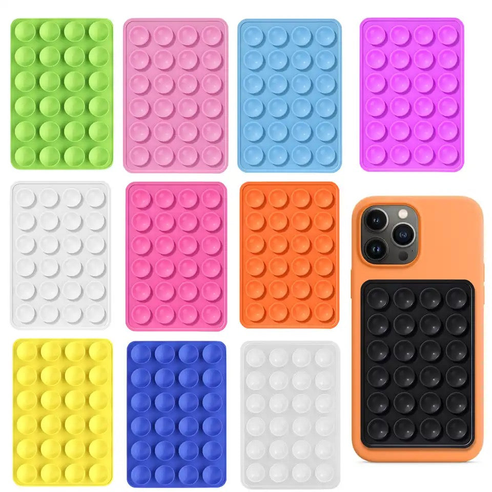 Gadgetshor Sticky Phone Stand Silicone Suction Phone Case Mount, Content Creator Essentials for Videos