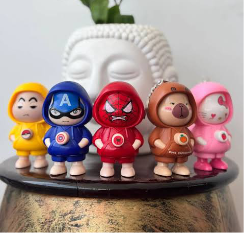 Gadgetshor⢠Triple Face Magic Keychain đ | 3 Looks in One Flip! | Trendy, Fun & Collectible