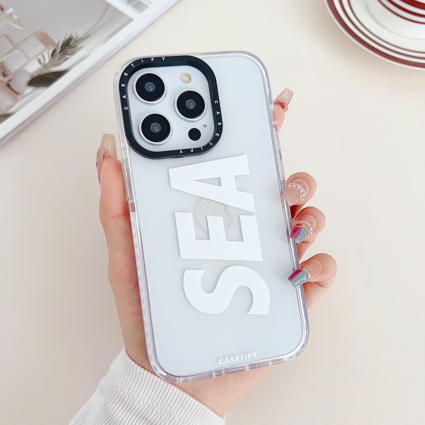 Gadgetshor Silicone Sea Back Case For iPhone