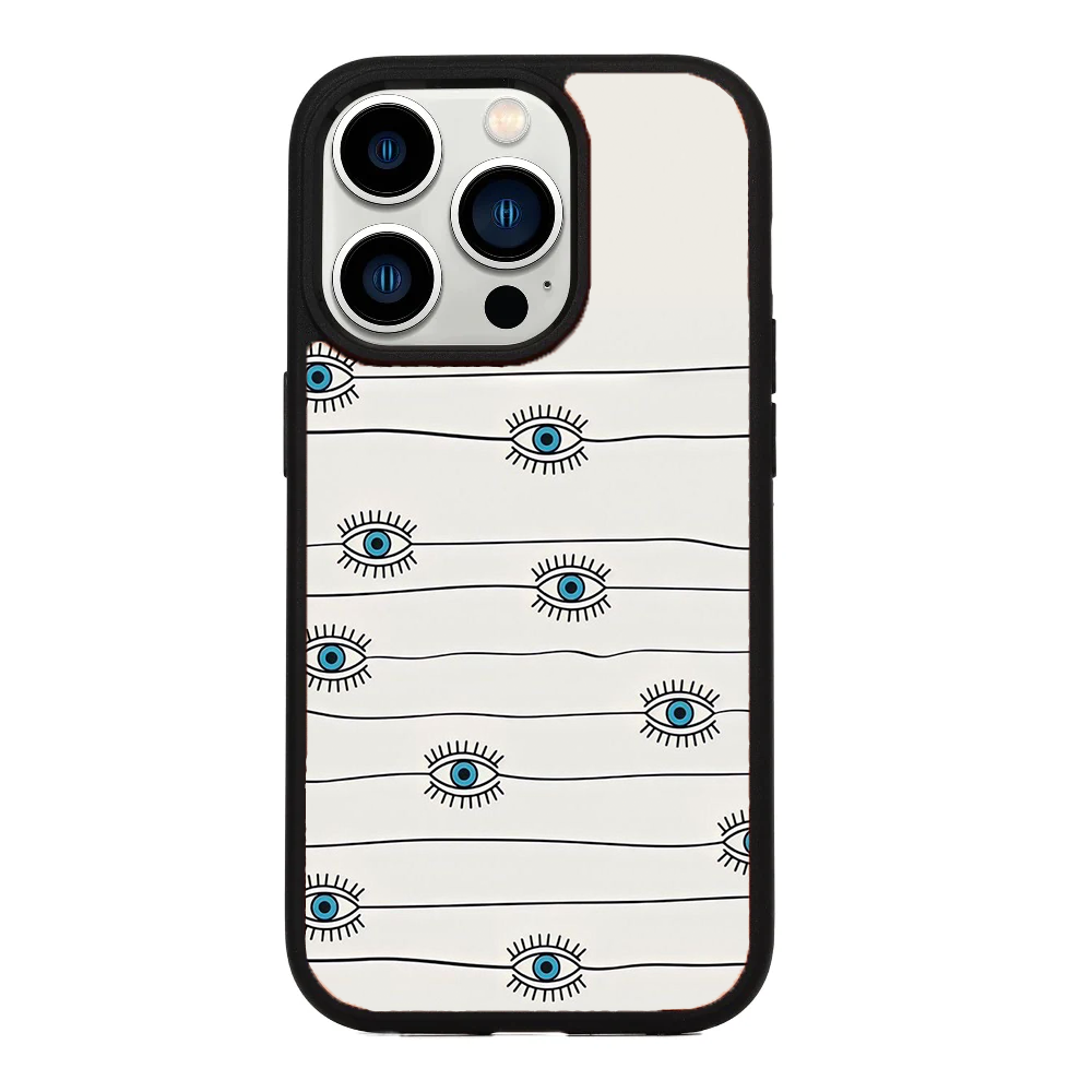 Gadgetshor Evil Eye Series iPhone Back Glass Case