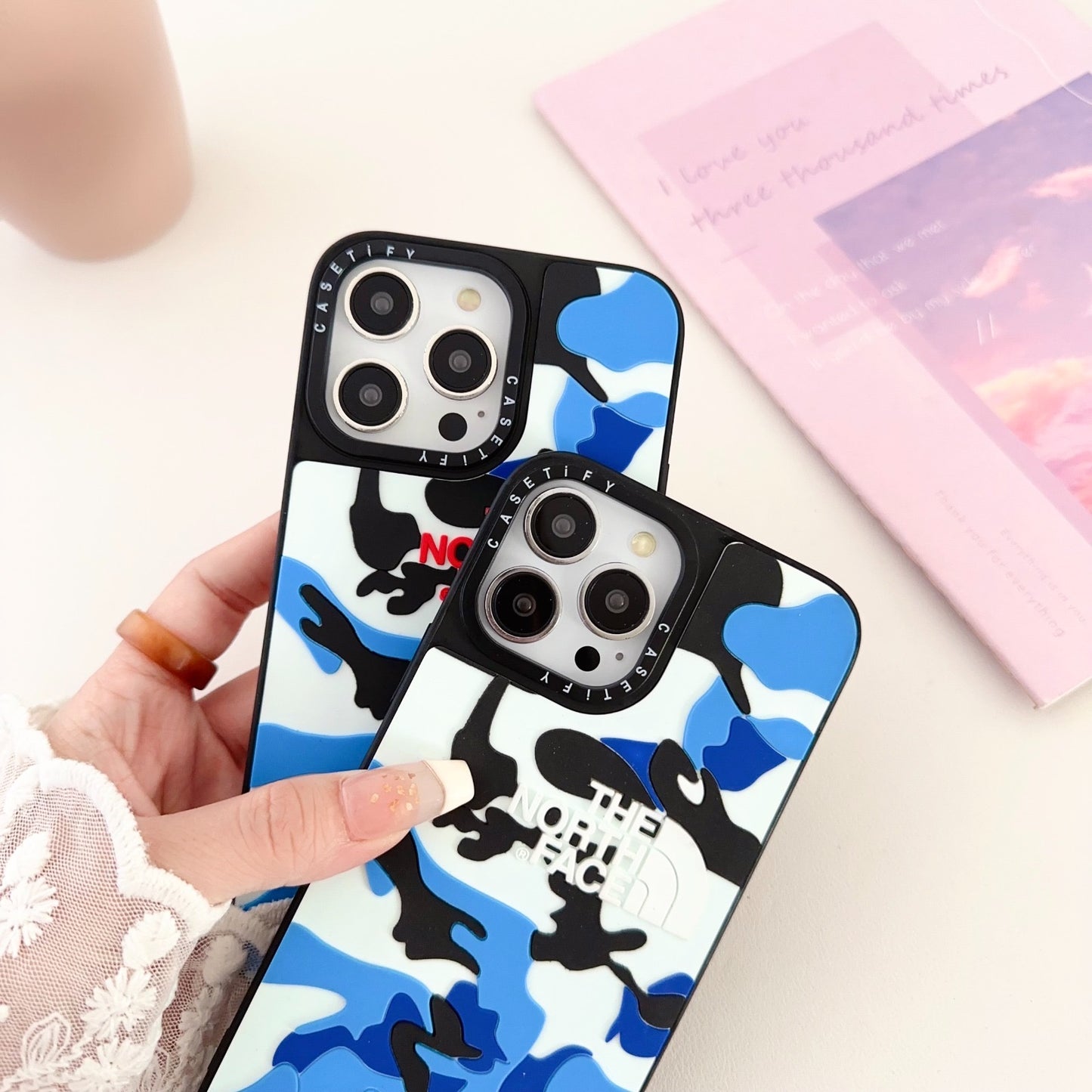 Gadgetshor 3D Silicone the North Face Series Back Case for iPhone