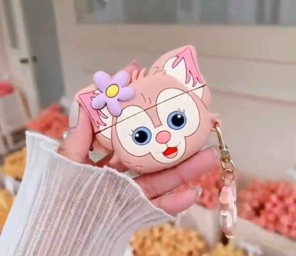 Gadgetshor 3D Silicone Airpods Case Cute Pink Cat Series
