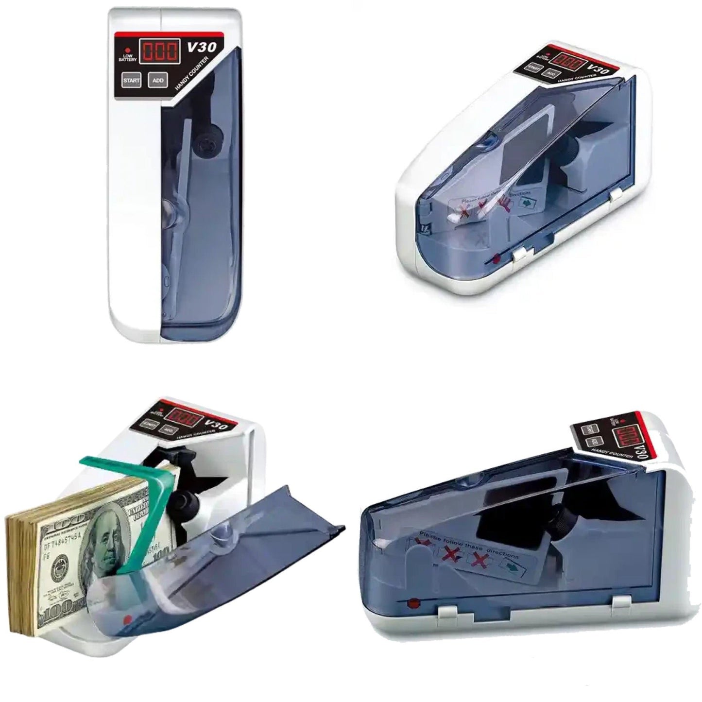 Gadgetshor Mini Note/Currency Bill Counter Machine Battery & Wire Operated