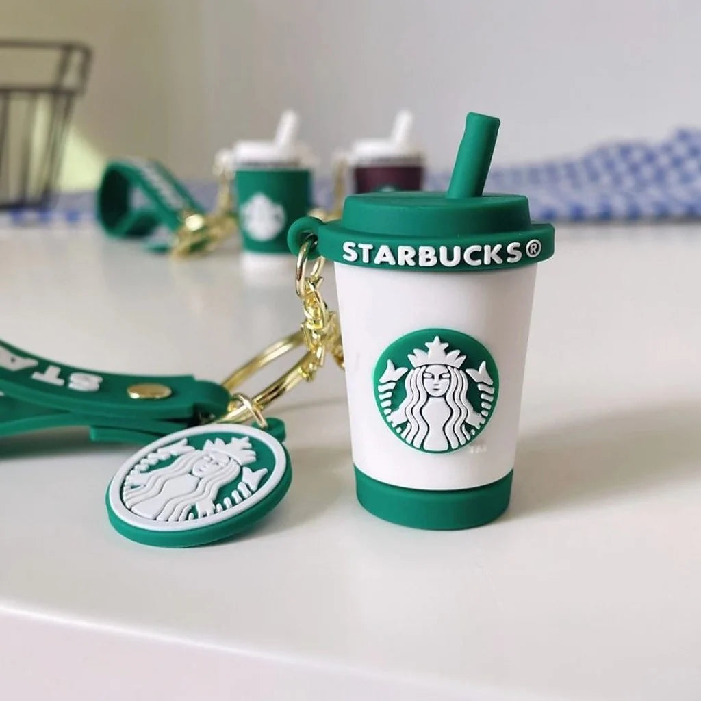 Gadgetshor Cute 3D Key Chain Starbucks