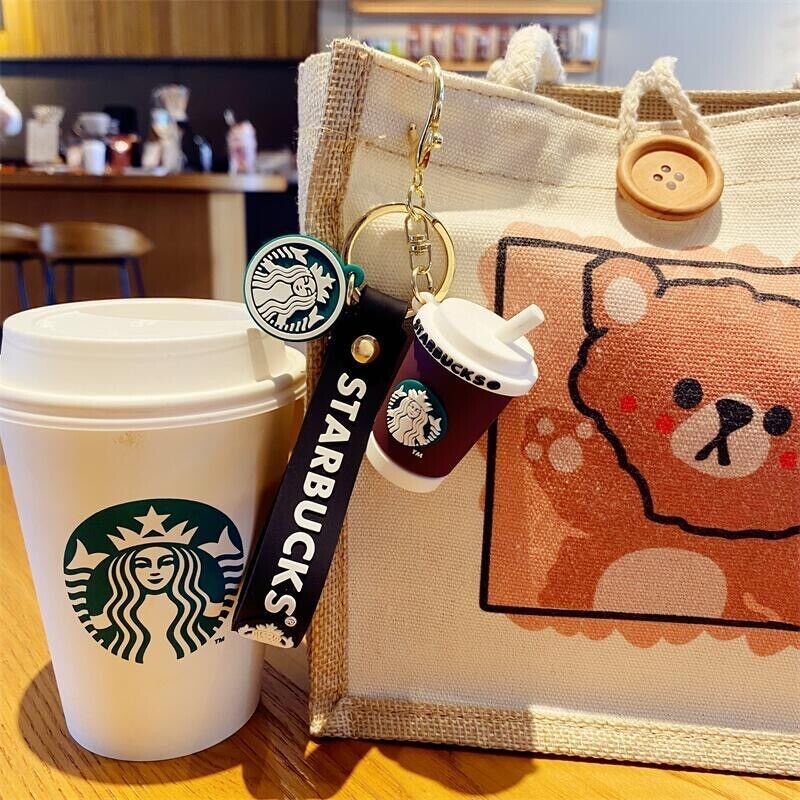 Gadgetshor Cute 3D Key Chain Starbucks