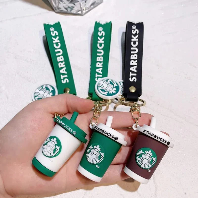 Gadgetshor Cute 3D Key Chain Starbucks