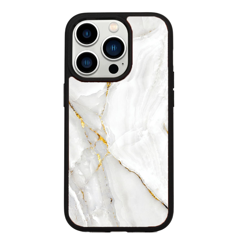 Gadgetshor Marble Series iPhone Back Glass Case