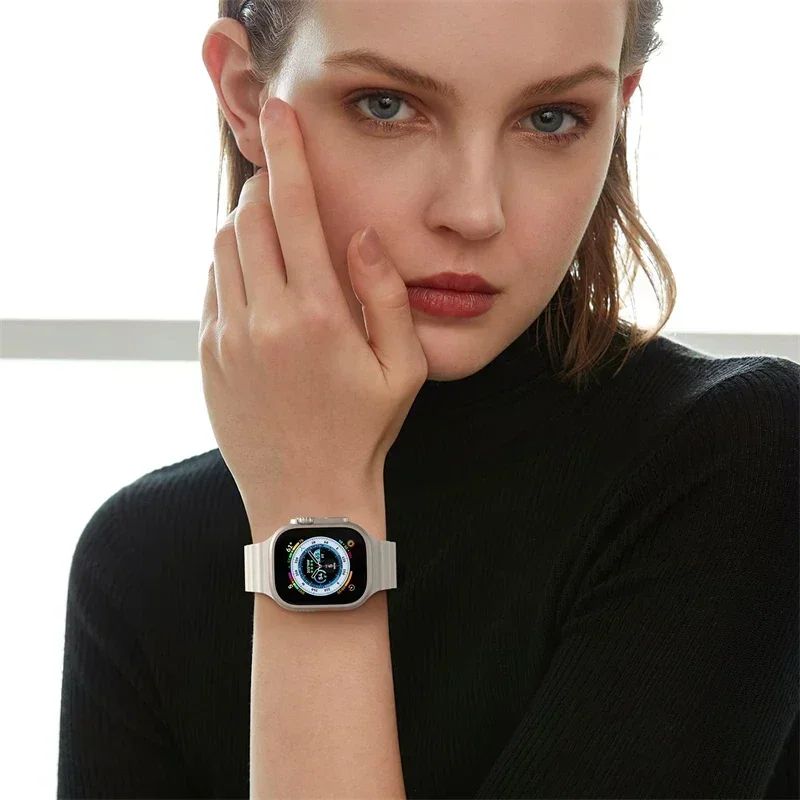 Gadgetshor Silicone Ocean Band Compatible with Apple Watch All Series (Watch Not Included)