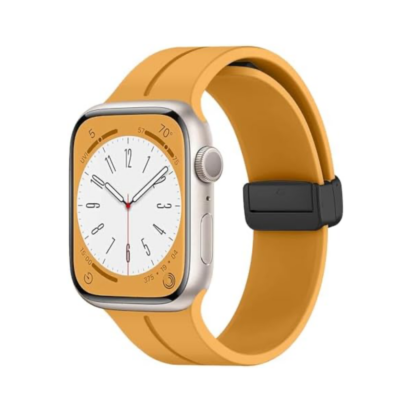 Gadgetshor Silicone Magnetic Strap Compatible with Apple Watch All Series (Watch Not Included)