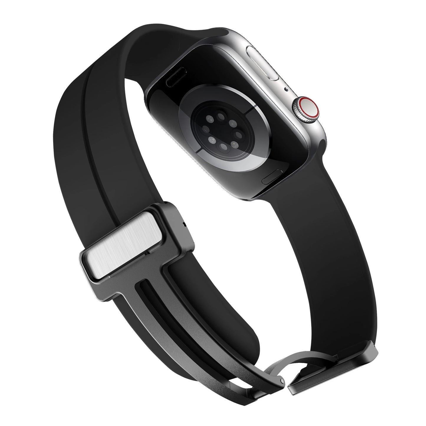 Gadgetshor Silicone Magnetic Strap Compatible with Apple Watch All Series (Watch Not Included)