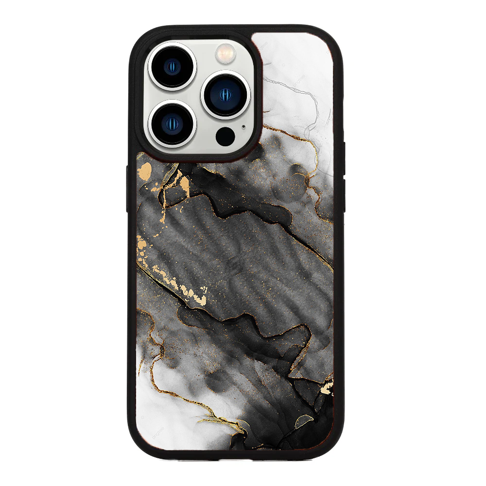 Gadgetshor Marble Series iPhone Back Glass Case