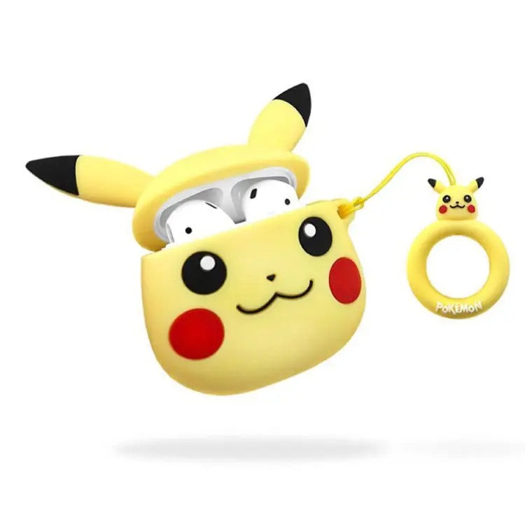Gadgetshor 3D Silicone Airpods Case Pikachu Series