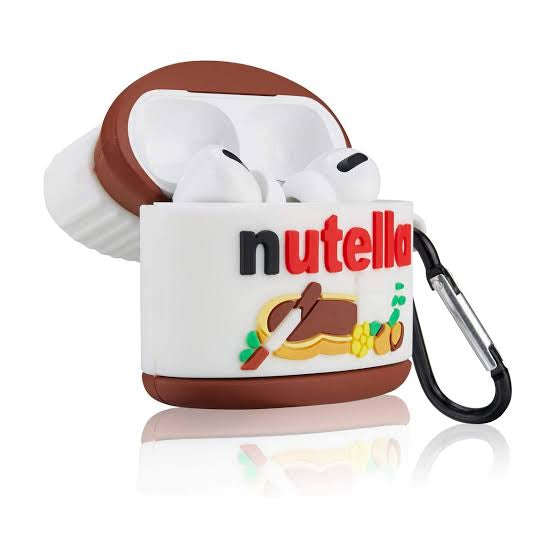 Gadgetshor 3D Silicone Airpods Case Nutella Series