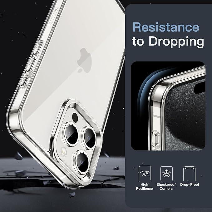 Gadgetshor Clear Transparent Back Case For iPhone