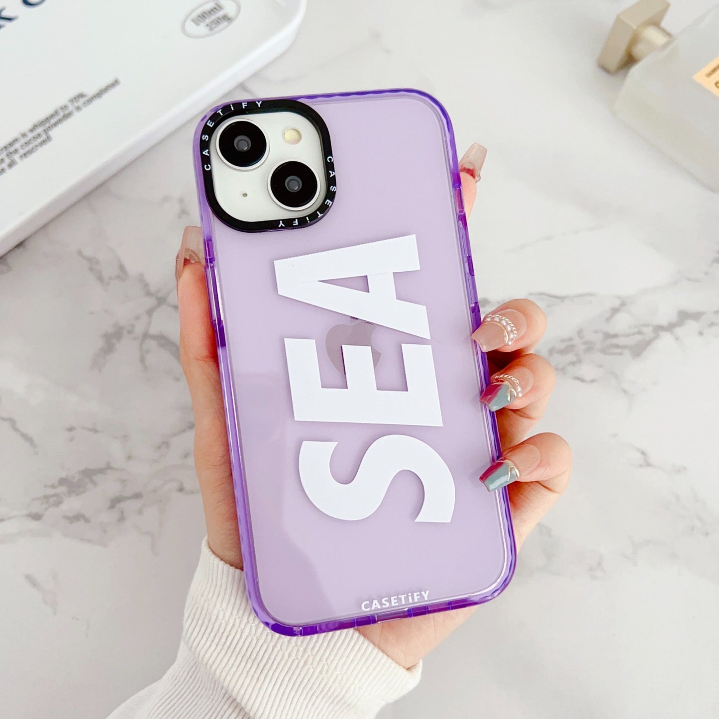 Gadgetshor Silicone Sea Back Case For iPhone