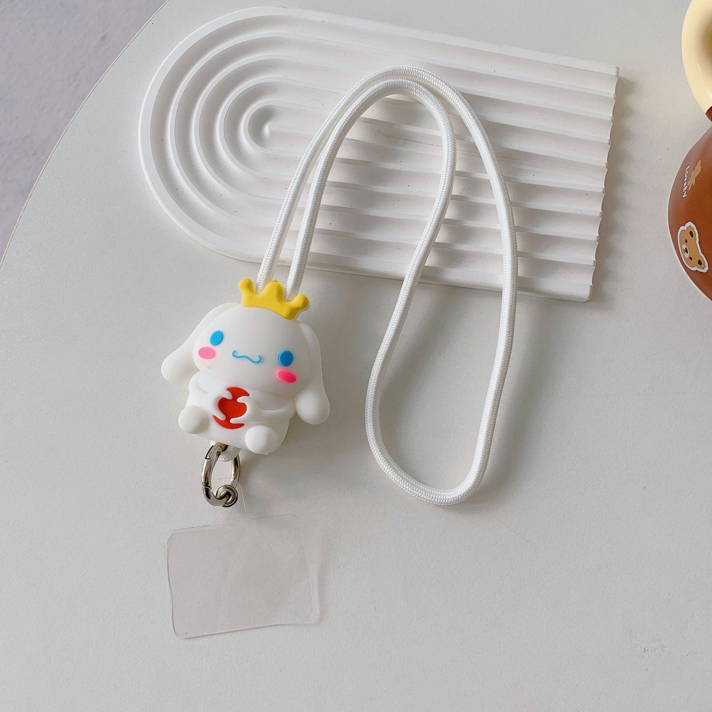 Gadgetshor 3D Cute Cartoon Crossbody Mobile Phone Lanyard - Adorable and Functional Hands-Free Accessory