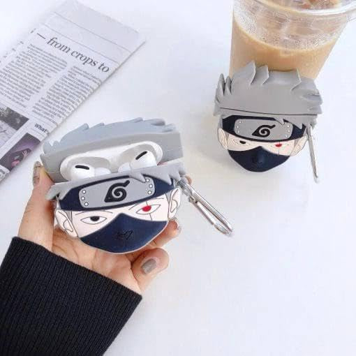 Gadgetshor 3D Silicone Airpods Case Kakashi Series