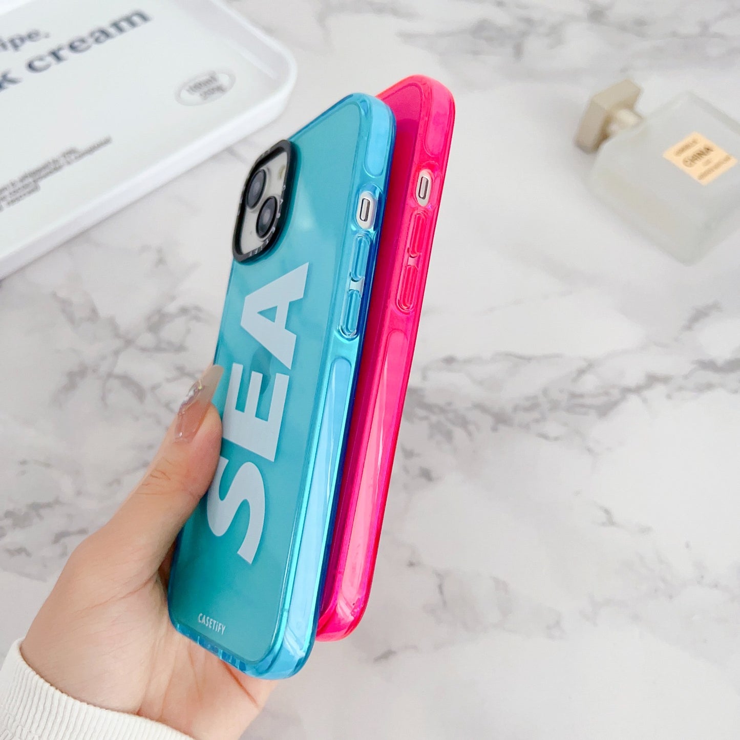 Gadgetshor Silicone Sea Back Case For iPhone