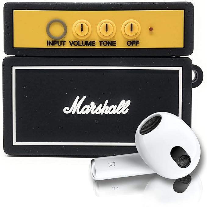 Gadgetshor 3D Silicone Airpods Case Marshall Series