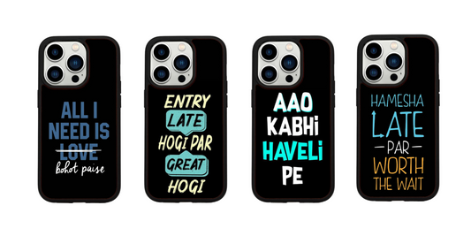 Gadgetshor Funky Quote Series iPhone Back Glass Case