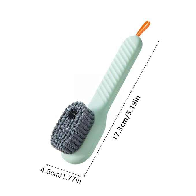 Gadgetshor Multipurpose Soap Dispensing Cleaning Brush with Handle – Reusable Scrubbing Brush for Shoes, Clothes & Household Cleaning 🧽🧼